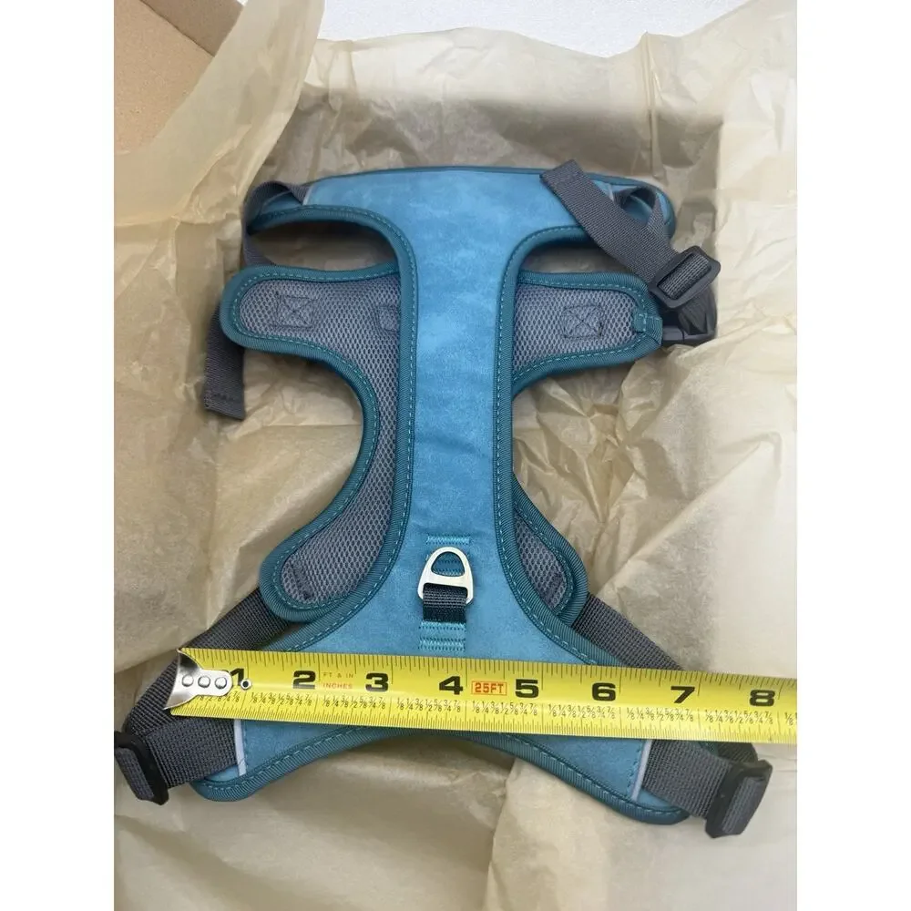 Akailea No Pull Dog Harness Medium Sized Dogstylish Pu Leather Vest Chest 22-27
